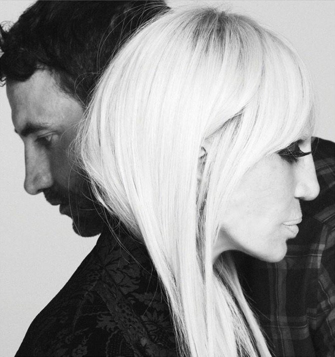 Донателла Версаче и Рикардо Тиши в рекламной кампании Givenchy