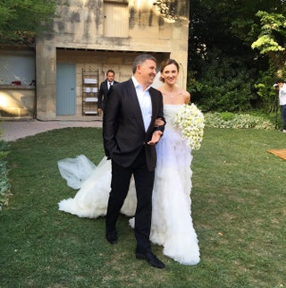 Невеста с отцом Олегом Байбаковым.