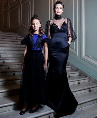 Снежана Георгиева с дочерью Софией .
