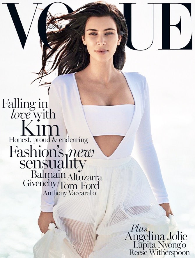 Вторая обложка Vogue с Ким Кардашьян