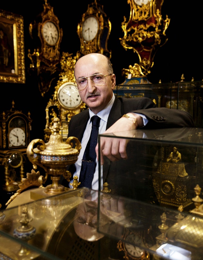 Бизнесмен и коллекционер Давид Якобашвили в «Метелице» запаснике своего будущего музея
