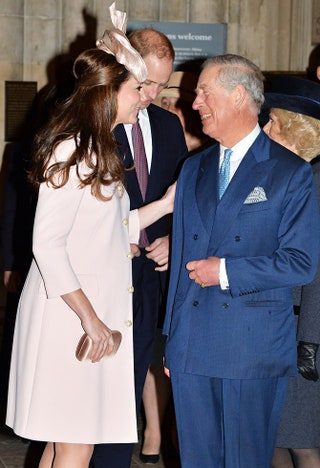 Герцогиня Кэтрин принц Уильям и принц Чарльз.