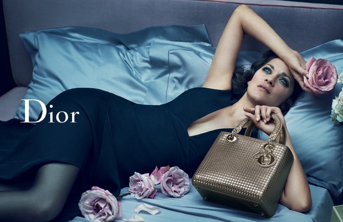 Шипы и розы Марион Котийяр в рекламной кампании Lady Dior