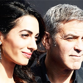 Джордж Клуни и Амаль Аламуддин на премьере фильма «Земля будущего»