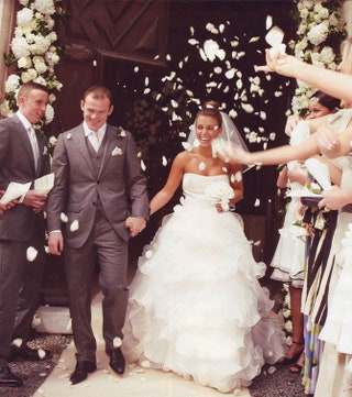 Колин и Уэйн Руни в день свадьбы.