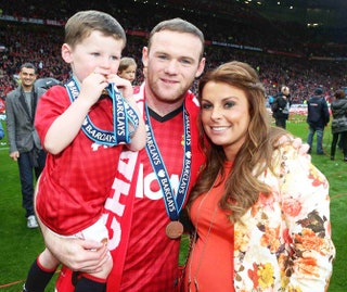 Маленький Кай с папой звездой «Манчестер Юнайтед» Уэйном Руни и мамой Колин беременной вторым ребенком.
