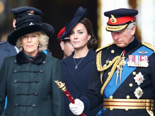 Герцогиня Камилла герцогиня Кэтрин и принц Чарльз.