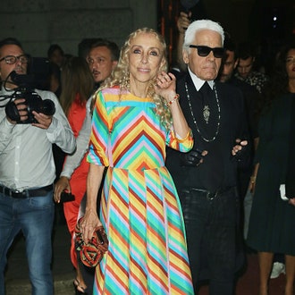 Юбилейная вечеринка итальянского Vogue в Милане