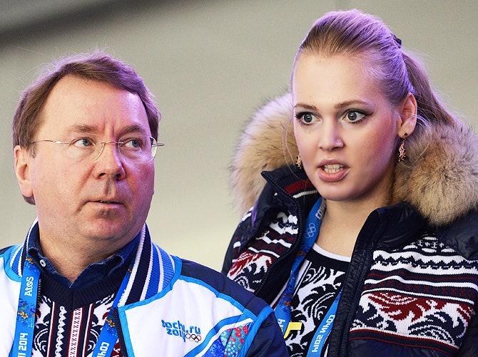 Владимир Кожин и Олеся Бословяк на Олимпиаде в Сочи