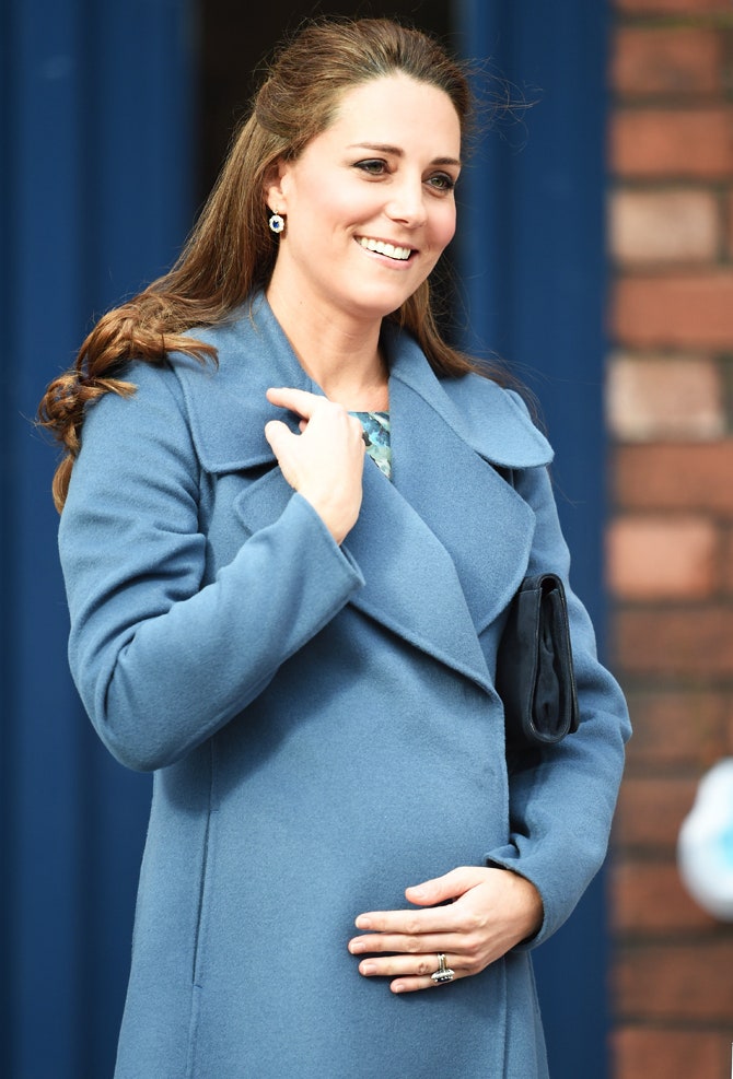 Беременная герцогиня Кэтрин в Стаффордшире
