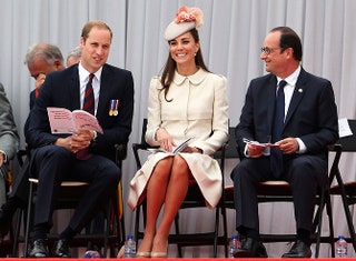 Принц Уильям герцогиня Кэтрин и Франсуа Олланд.