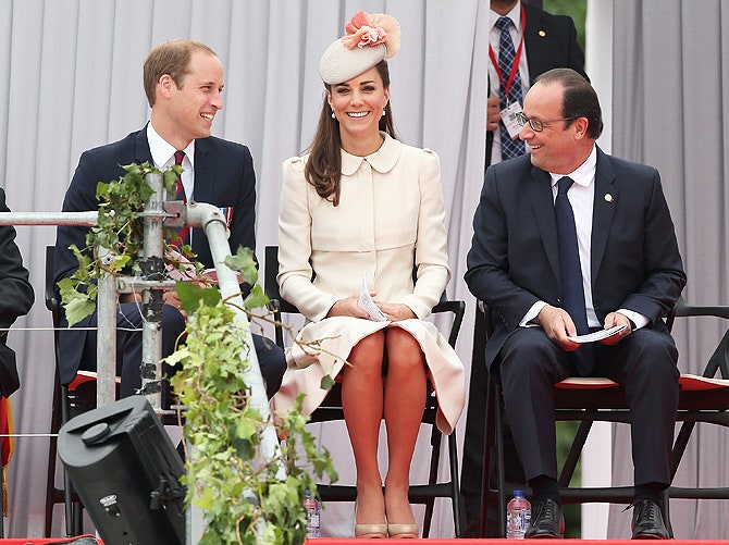 Принц Уильям герцогиня Кэтрин и Франсуа Олланд