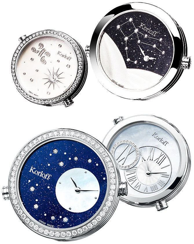 Часы Korloff Cassiopee из коллекции Voyageur карта ночного неба на циферблате | Tatler
