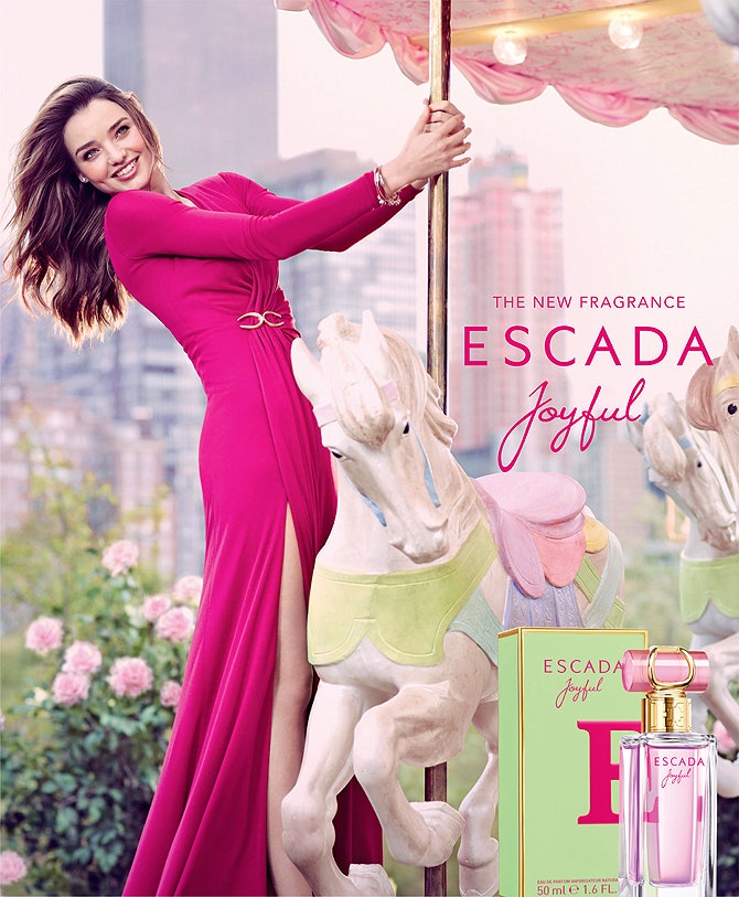 Миранда Керр в рекламной кампании Joyful от Escada