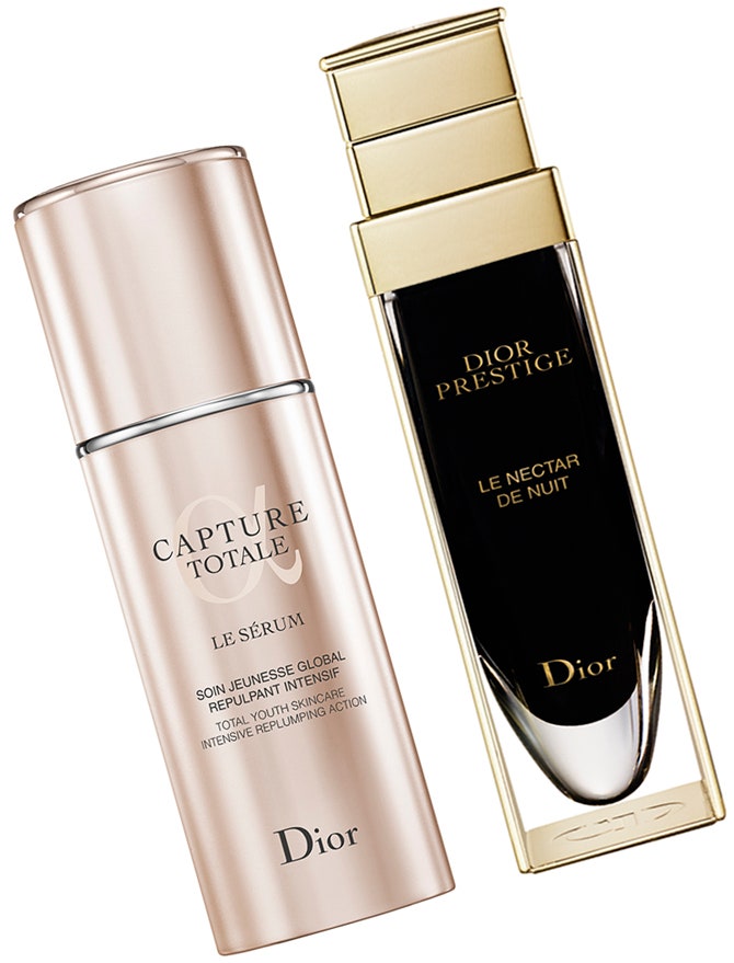 Омолаживающая сыворотка Capture Totale и ночная сыворотка Nectar de Nuit от Dior