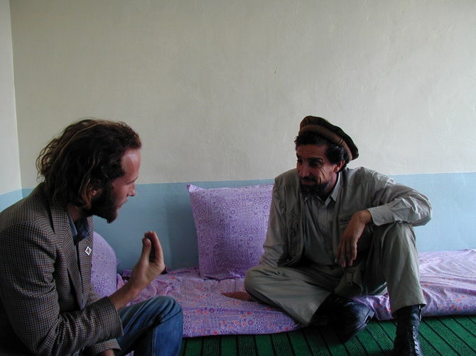 Жак фон Полье с другом Ахмадомшах Масудом Северный Афганистан