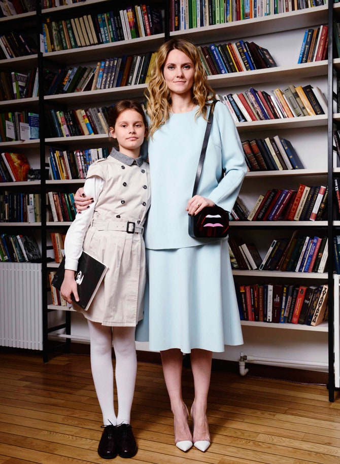 Екатерина Мухина с дочерью Машей