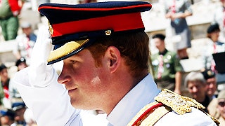 Принц Гарри на мемориальной церемонии в Кассино