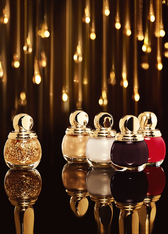 Лаки из новогодней коллекции Golden Shock Diorific от Dior