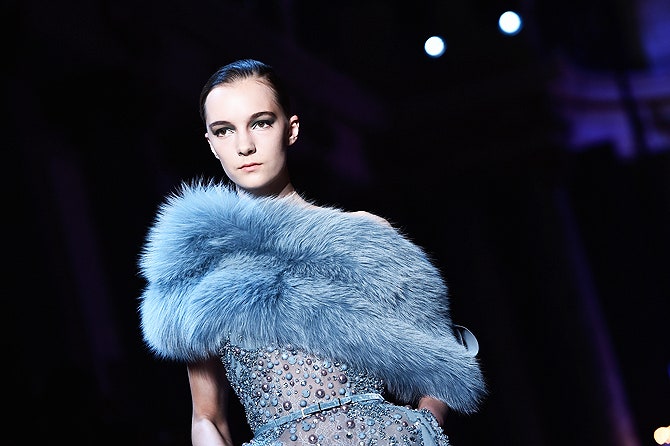Неделя Высокой моды Оливия Палермо на показе Elie Saab
