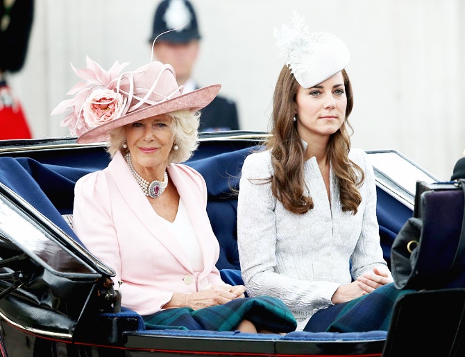 Герцогиня Камилла и герцогиня Кэтрин