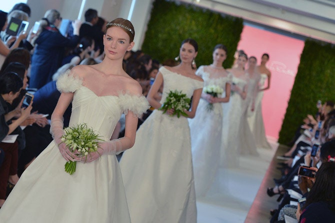 Bridal Fashion Week показ Oscar de la Renta