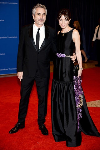 Альфонсо Куарон с супругой.