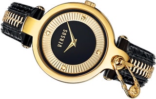 Часы Versus Key Biscayne с золотыми булавками — такие же были на платье в свое время прославившем Элизабет Херли.