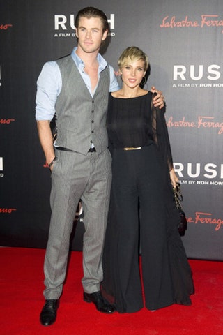Эльза Патаки с супругом Крисом Хемсвортом.