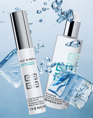 Новинки Givenchy ухаживающий комплекс Soin Yeux Fermete Rollon   и мицеллярная вода для снятия макияжа Skin Drink.