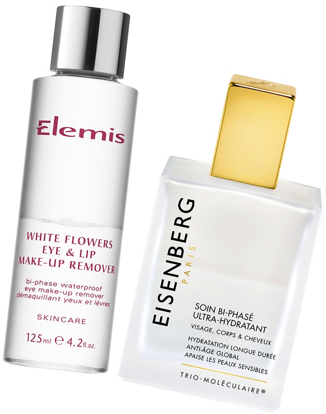 Лосьон для снятия макияжа White Flowers Makeup Remover от Elemis и увлажняющий лосьон Soin BiPhase UltraHydratant от...