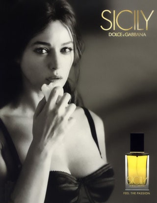 Рекламный постер аромата Sicily.