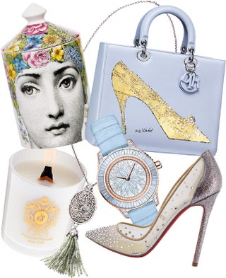 Свеча Fornasetti сумка Dior часы Grand Soir с сапфирами и бриллиантами Dior Horlogerie подвеска из белого золота...