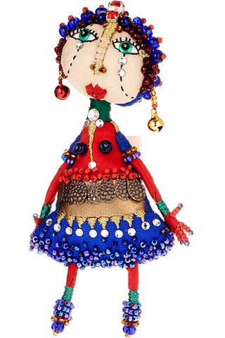«Большеглазая индианкаброшь напоминает мне о красивом городе Киеве и дизайнере которая смастерила эту куколку и подарила...