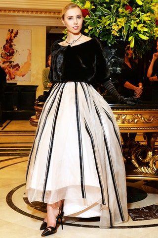 Алина Цыганова в Dior Couture.