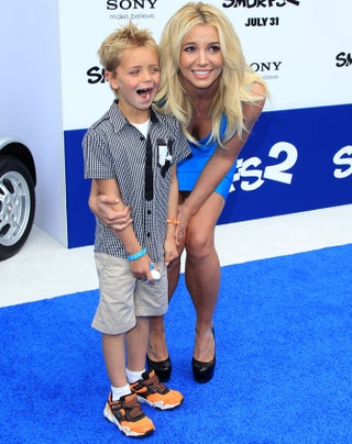 Бритни Спирс с сыном Джейденом.