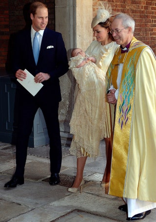 Принц Уильям и герцогиня Кэтрин с сыном Джорджем.