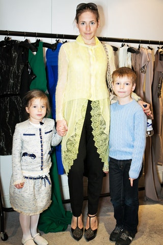 Юлия Аршавина с детьми.