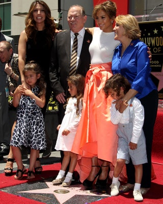 Дженнифер Лопес с семьей.