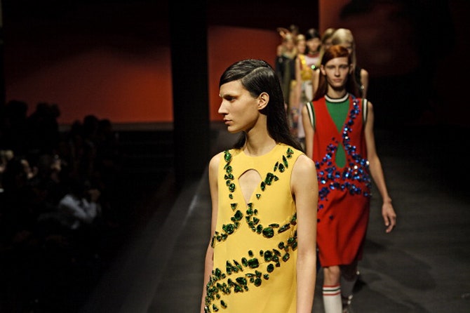 Неделя моды в Милане показ Prada