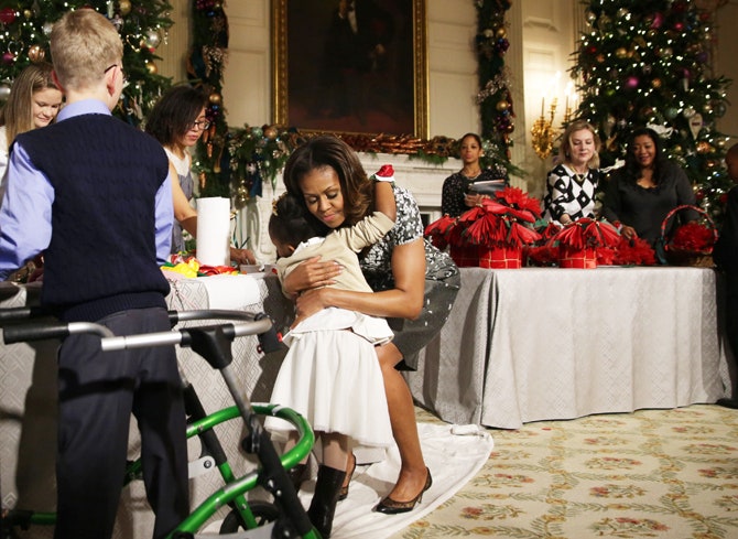 Мишель Обама украсила Белый дом к Рождеству