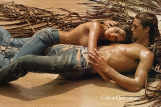 Наталья Водянова для Calvin Klein Jeans.