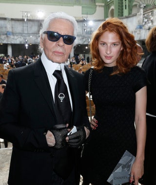 Муся с Карлом Лагерфельдом пос­ле показа Chanel Haute Couture.