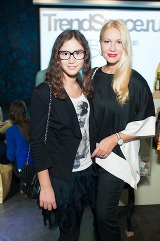 Екатерина Одинцова с дочкой.