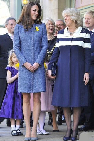 Кейт Миддлтон в пальто Missoni и герцогиня Камилла.
