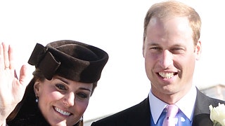 Принц Уильям и герцогиня Кэтрин на свадьбе в Швейцарии