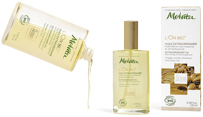 Масло для ухода за лицом телом и волосами L'Or Bio от Melvita содержит масла пяти растений питает и увлажняет кожу на...