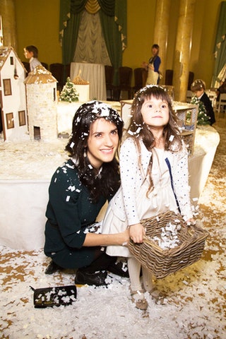 Ксения Соловьева с дочерью.