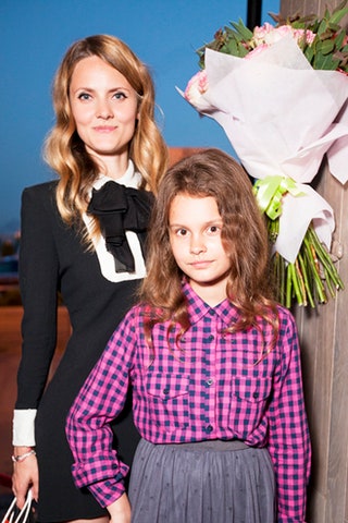 Катя Мухина с дочерью.
