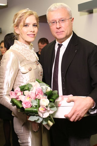 Елена Перминова и Александр Лебедев.
